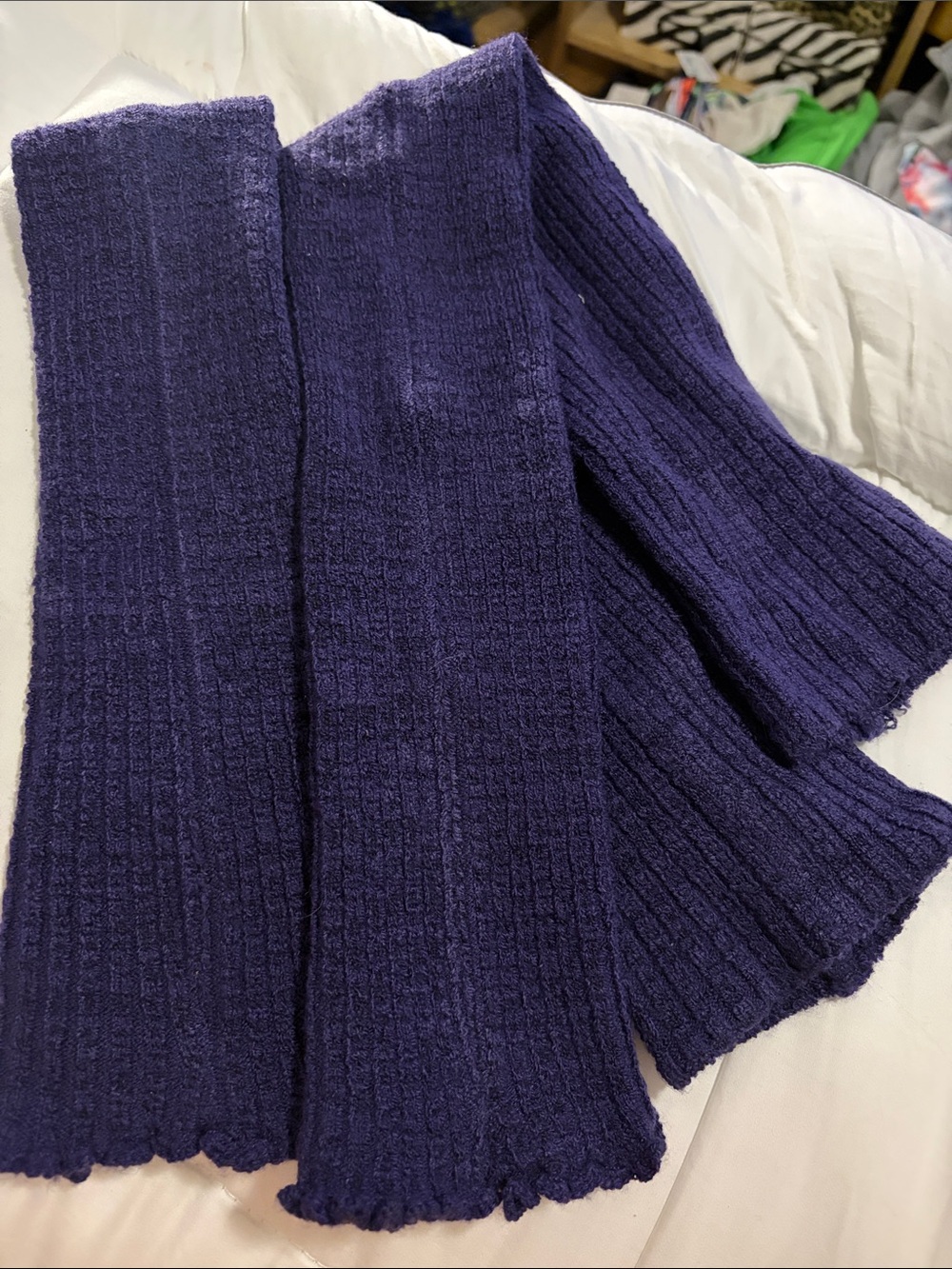 KD New York Navy Legwarmers - Large